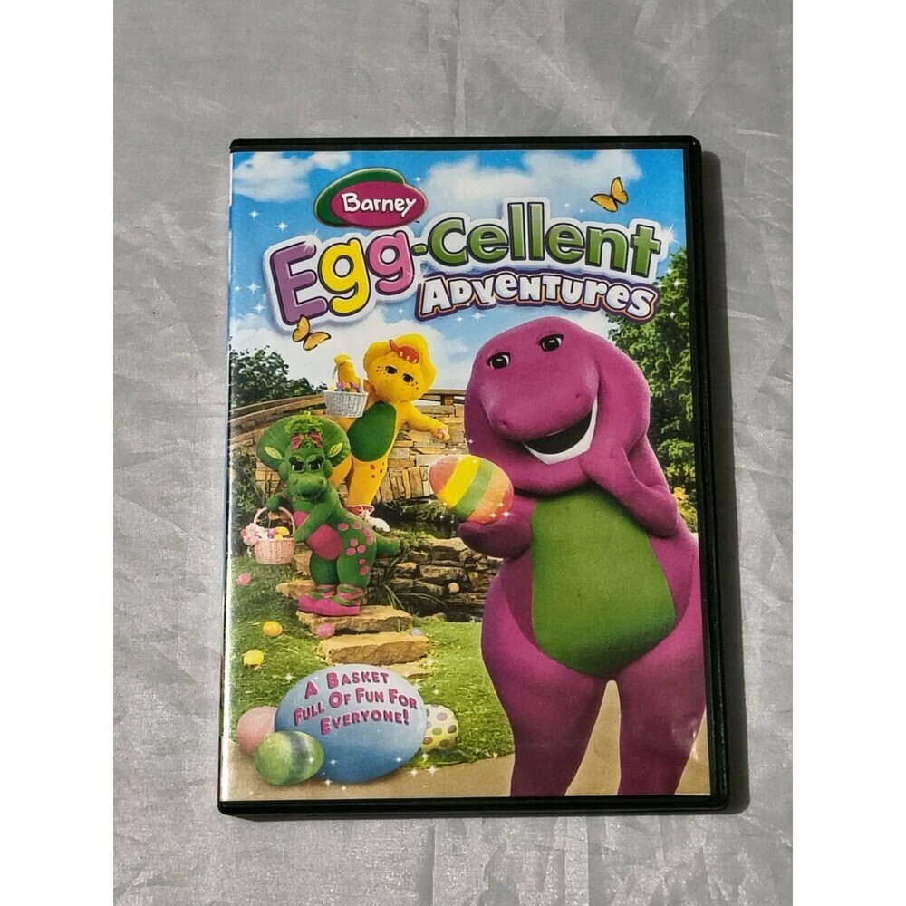 Barney DVD Lot Of 2 Dinos In The Park And Egg Cellent Adventure